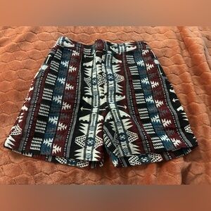 WAI Wear Bohemian tribal Unisex Shorts with pockets Size Small